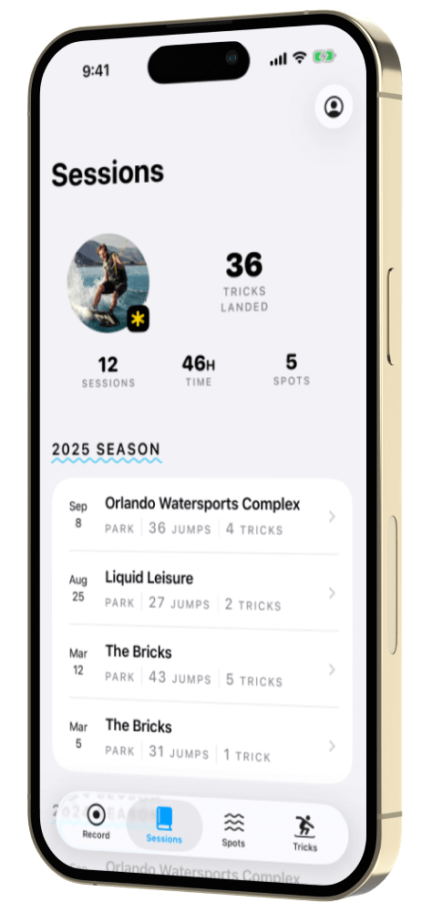 App Screenshot: Sessions
